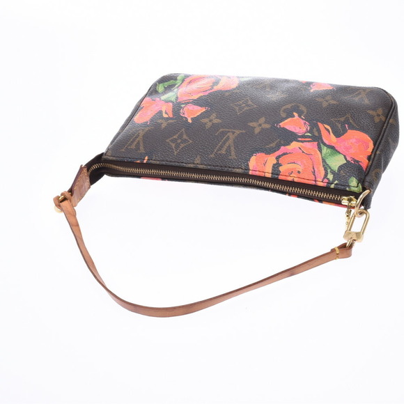 LOUIS VUITTON Rose Pink Pochette Accessoires Brown Accessory - Picture 3 of 9